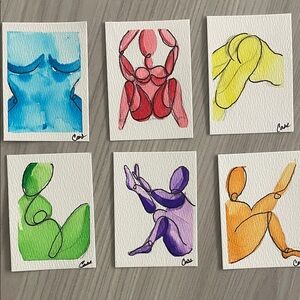 Abstract Art Print Set - Multicolor by